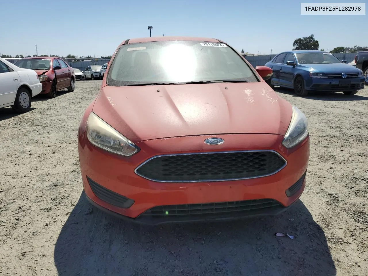 2015 Ford Focus Se VIN: 1FADP3F25FL282978 Lot: 73115624