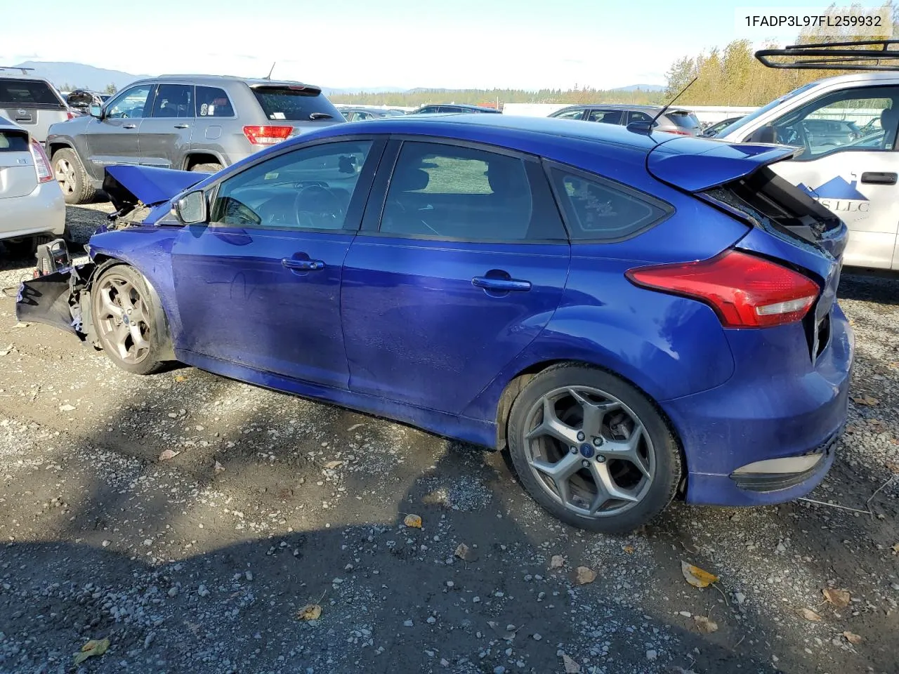 2015 Ford Focus St VIN: 1FADP3L97FL259932 Lot: 73195444