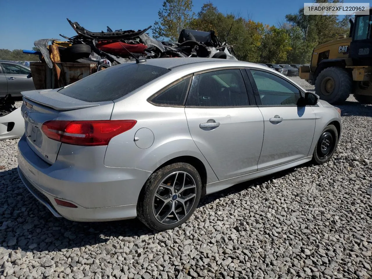 2015 Ford Focus Se VIN: 1FADP3F2XFL220962 Lot: 73211944