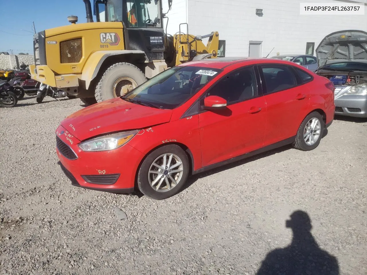 2015 Ford Focus Se VIN: 1FADP3F24FL263757 Lot: 73360474