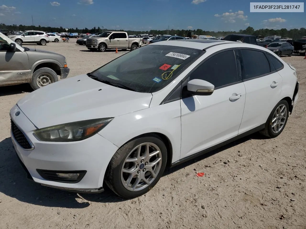 2015 Ford Focus Se VIN: 1FADP3F23FL281747 Lot: 73410804