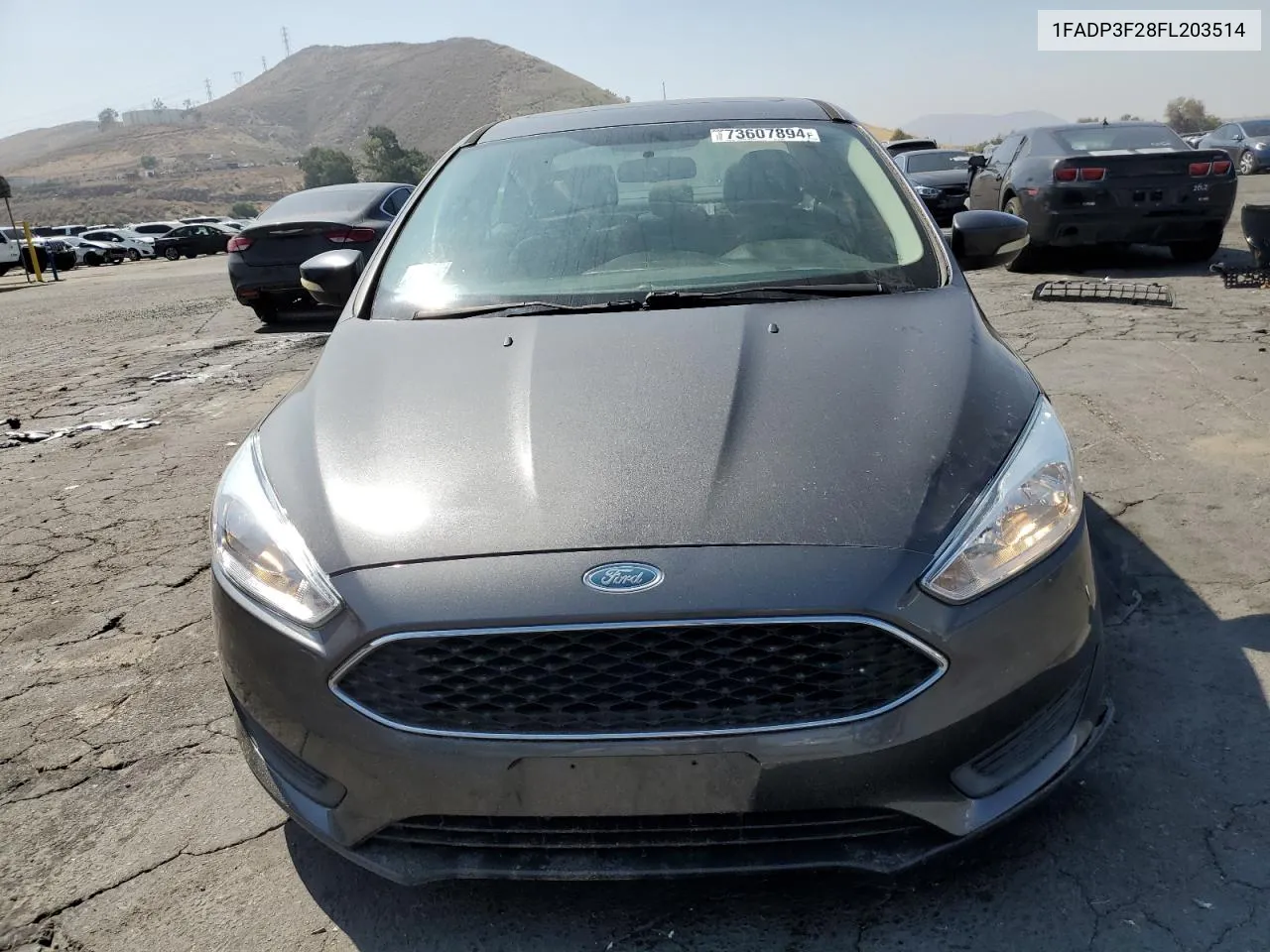 2015 Ford Focus Se VIN: 1FADP3F28FL203514 Lot: 73607894