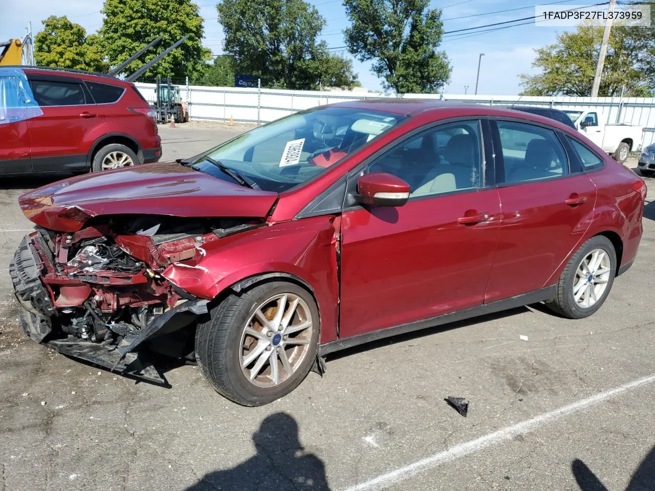 2015 Ford Focus Se VIN: 1FADP3F27FL373959 Lot: 73963924