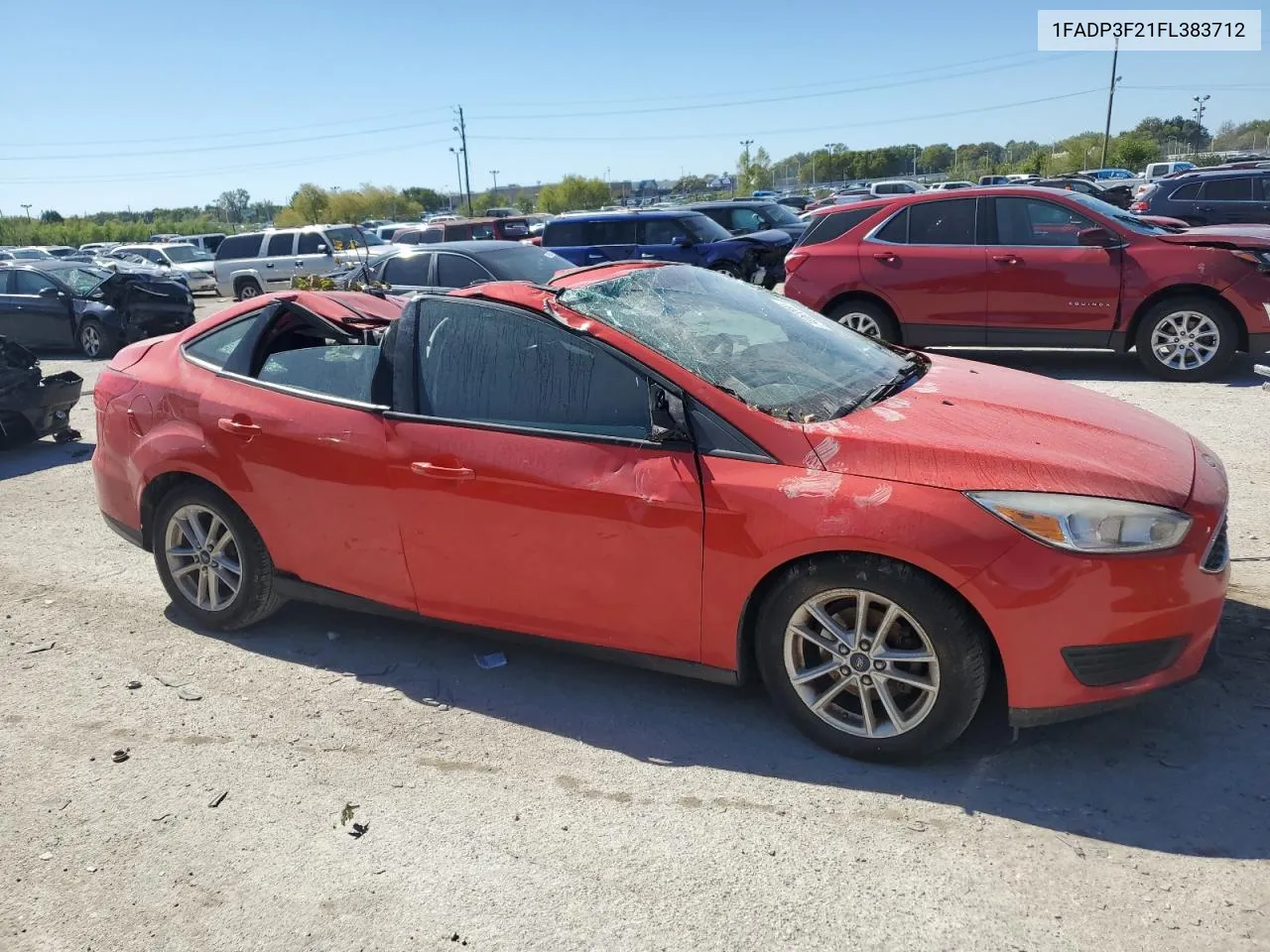 2015 Ford Focus Se VIN: 1FADP3F21FL383712 Lot: 74063584