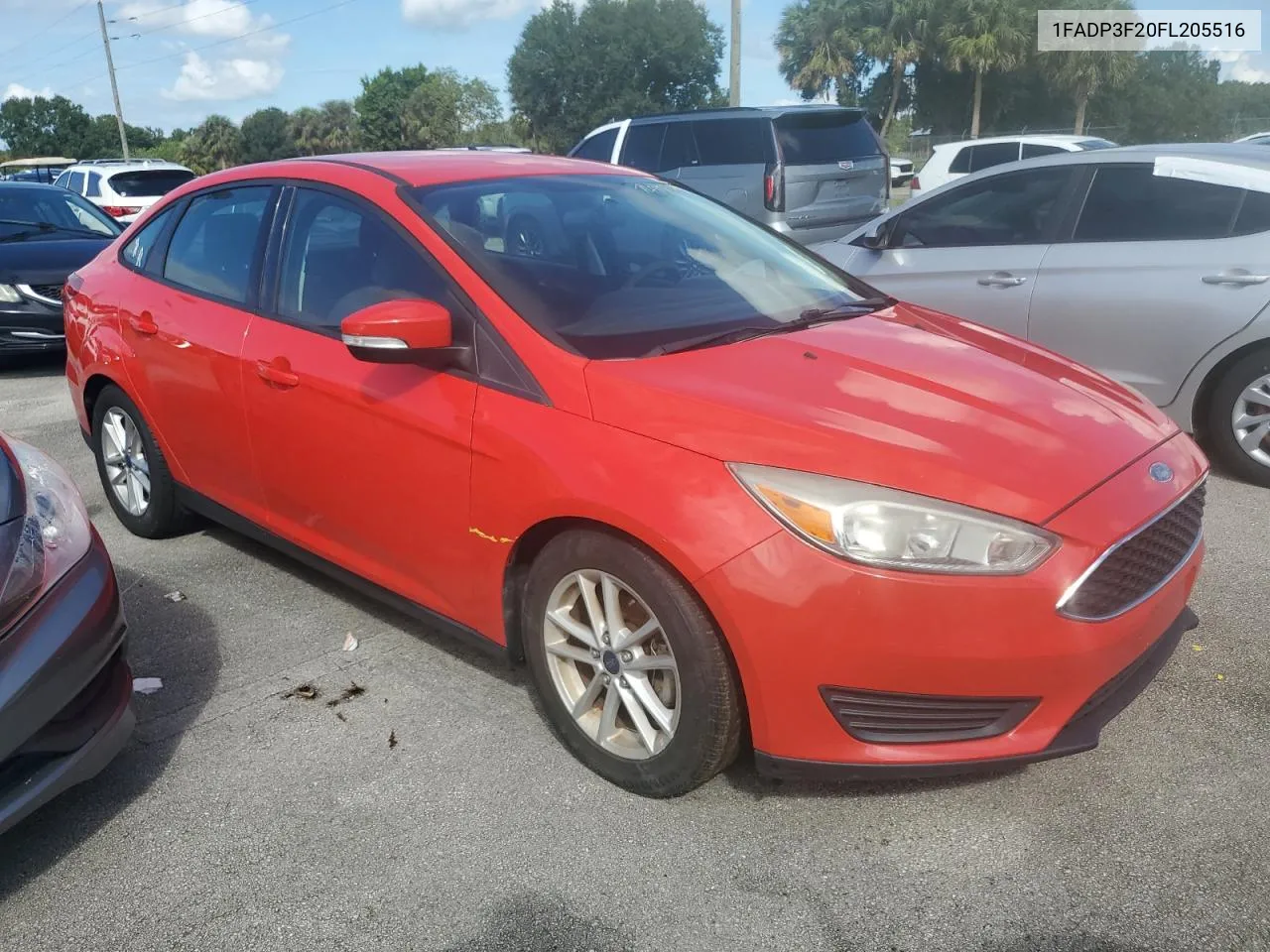 2015 Ford Focus Se VIN: 1FADP3F20FL205516 Lot: 74113684