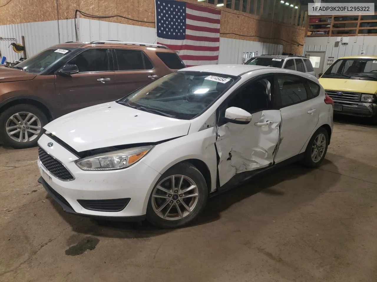 2015 Ford Focus Se VIN: 1FADP3K20FL295322 Lot: 74146454