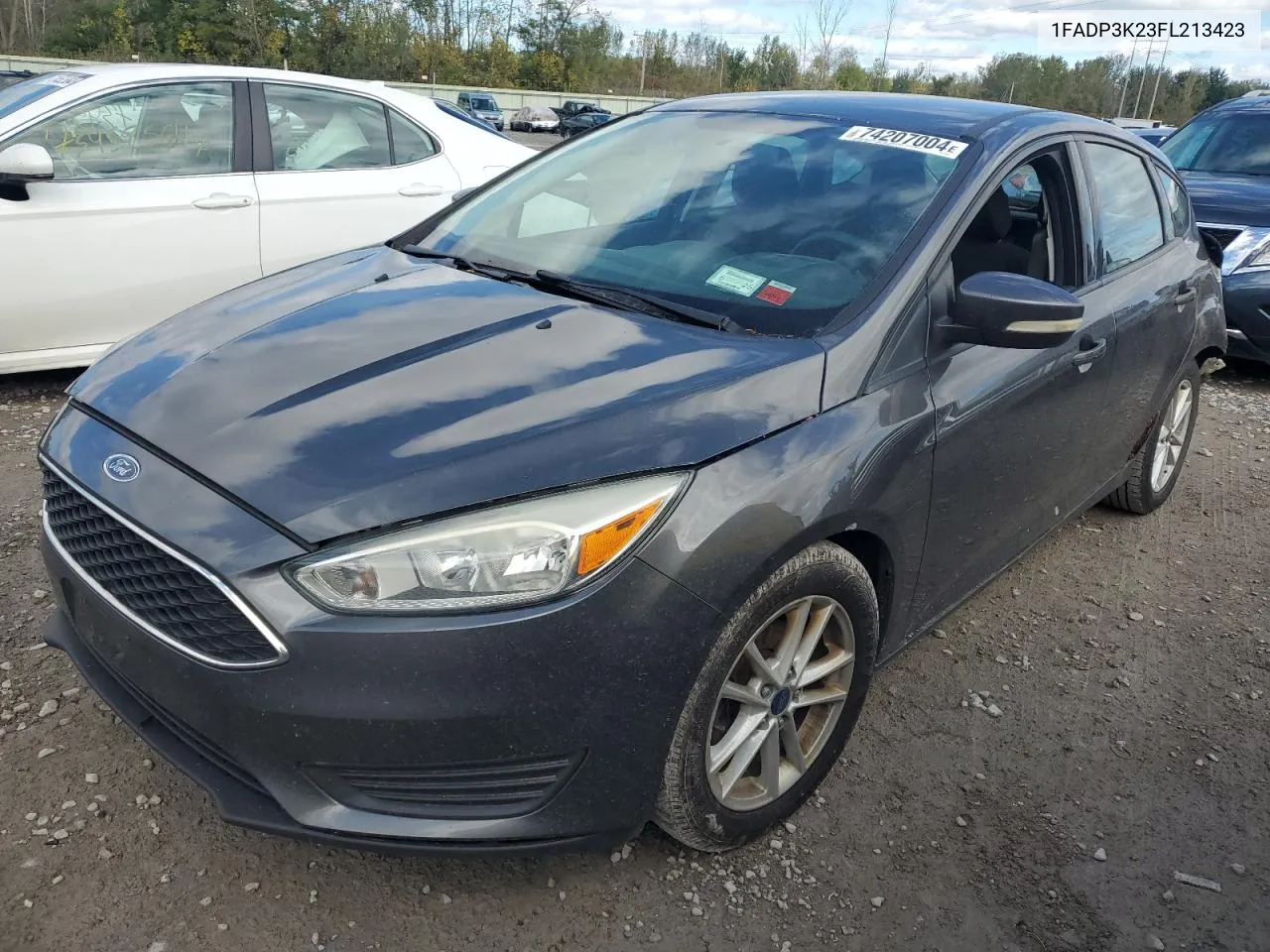 2015 Ford Focus Se VIN: 1FADP3K23FL213423 Lot: 74207004