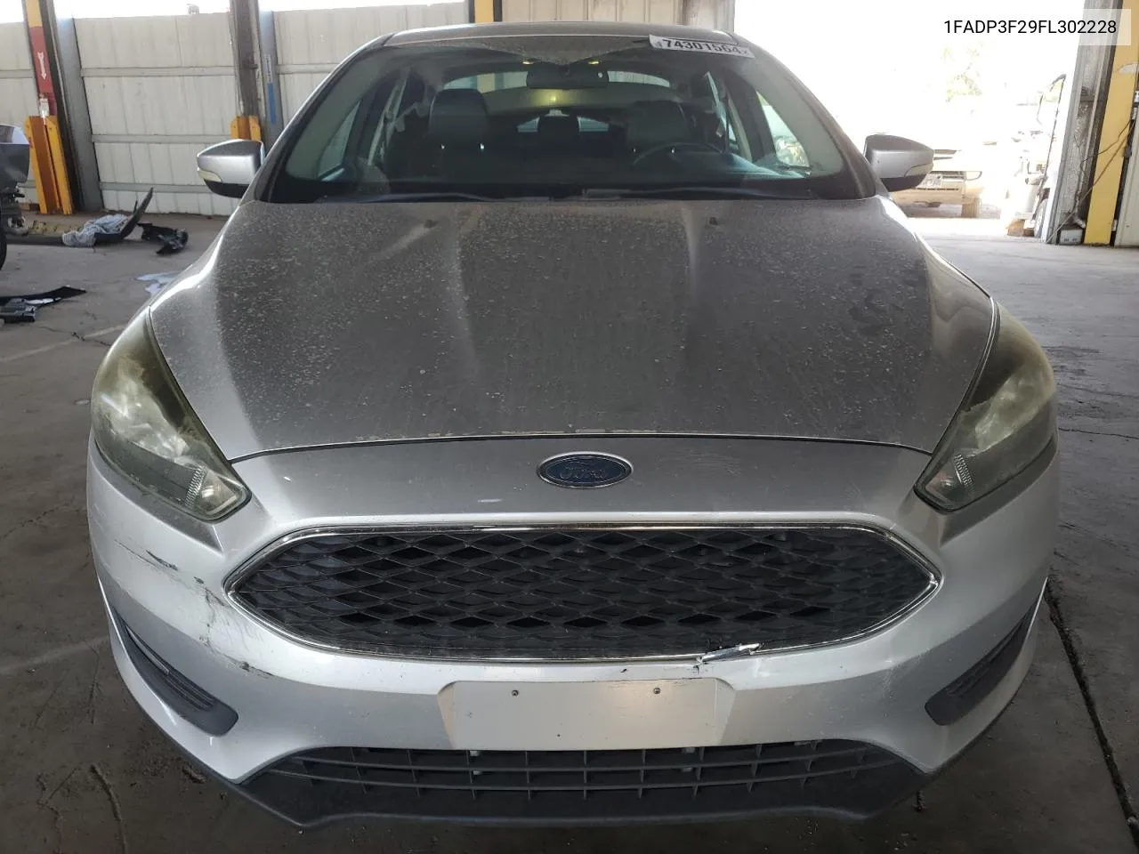 2015 Ford Focus Se VIN: 1FADP3F29FL302228 Lot: 74301564