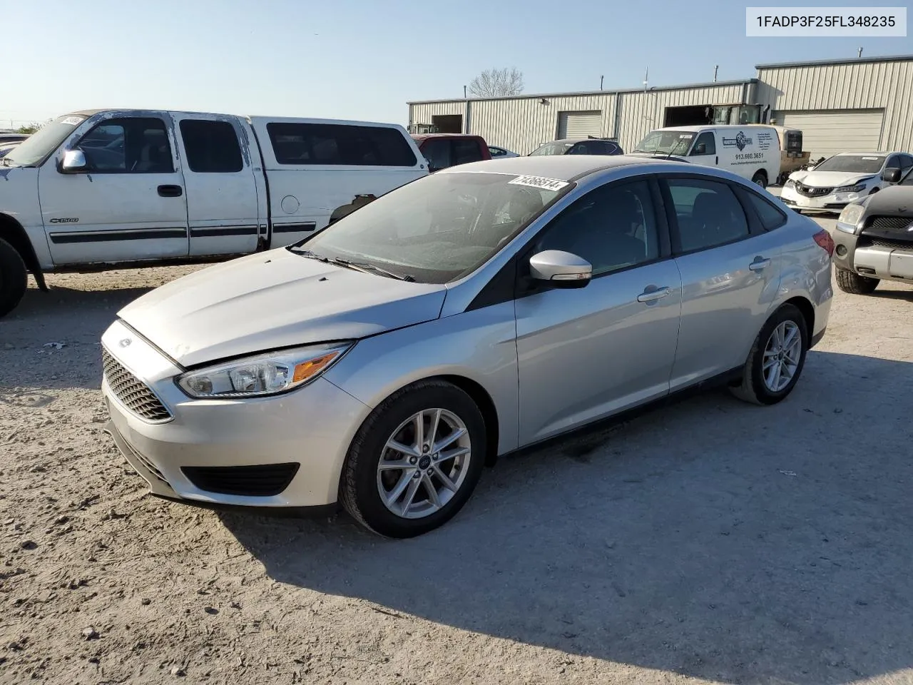 2015 Ford Focus Se VIN: 1FADP3F25FL348235 Lot: 74366514