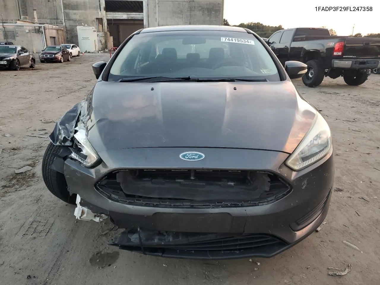 2015 Ford Focus Se VIN: 1FADP3F29FL247358 Lot: 74419534