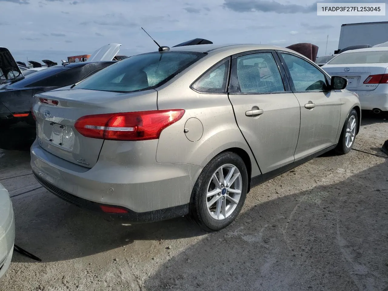 2015 Ford Focus Se VIN: 1FADP3F27FL253045 Lot: 74491214