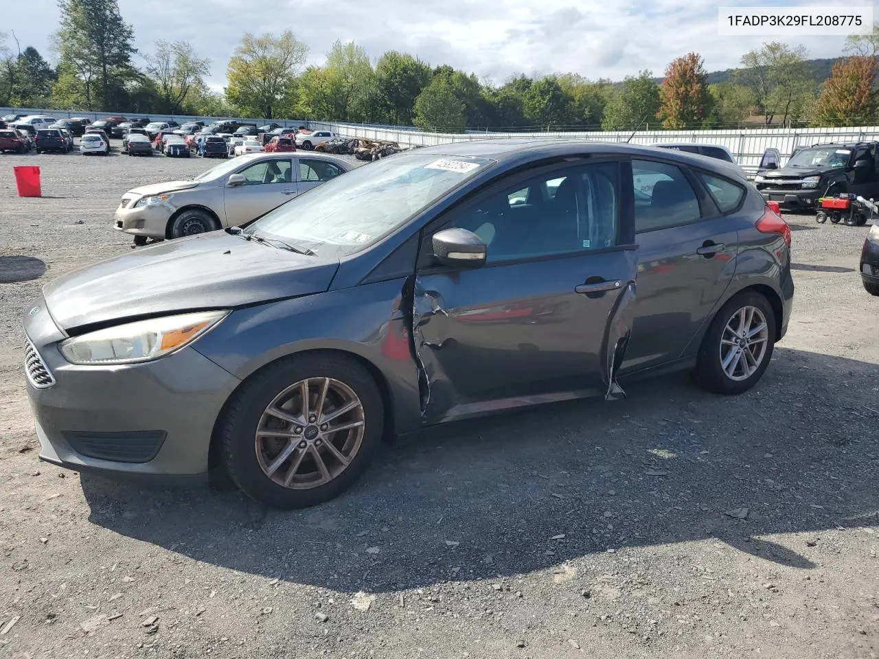 2015 Ford Focus Se VIN: 1FADP3K29FL208775 Lot: 74582254