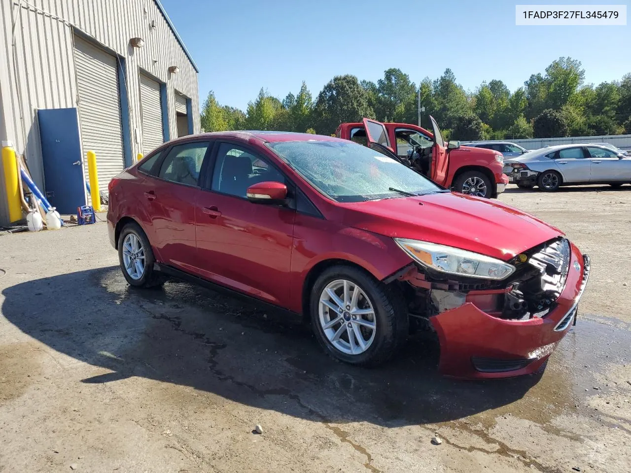 2015 Ford Focus Se VIN: 1FADP3F27FL345479 Lot: 74588074