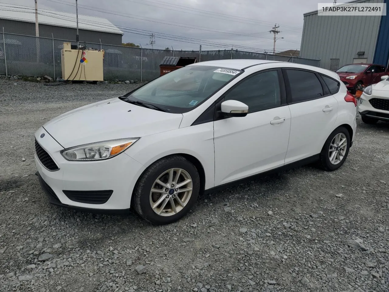 2015 Ford Focus Se VIN: 1FADP3K27FL272491 Lot: 74859554