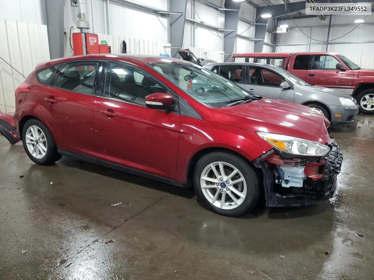 2015 Ford Focus Se VIN: 1FADP3K23FL349552 Lot: 74930314