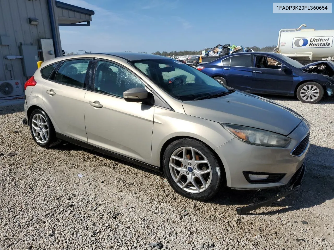 2015 Ford Focus Se VIN: 1FADP3K20FL360654 Lot: 74974964