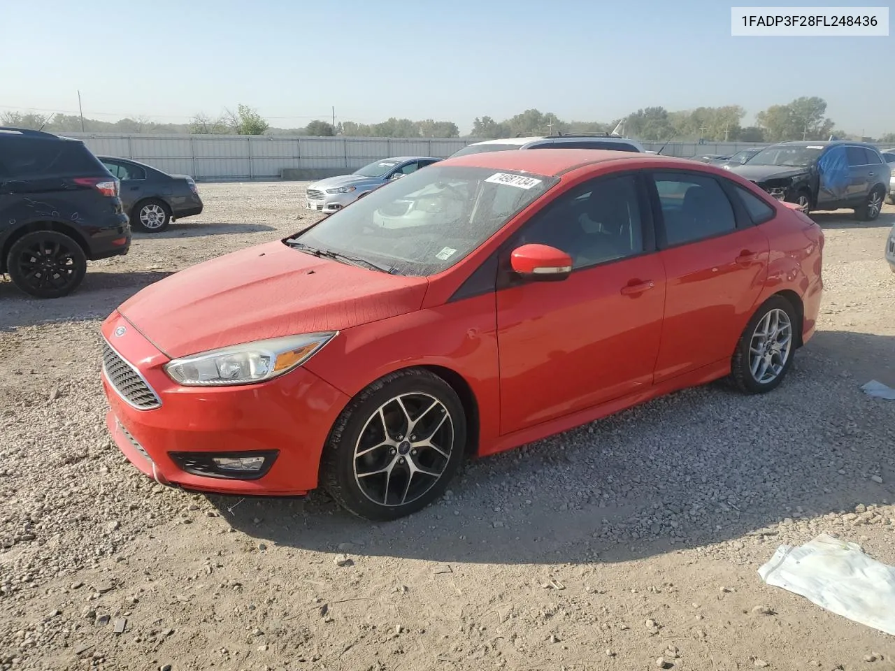 2015 Ford Focus Se VIN: 1FADP3F28FL248436 Lot: 74987134