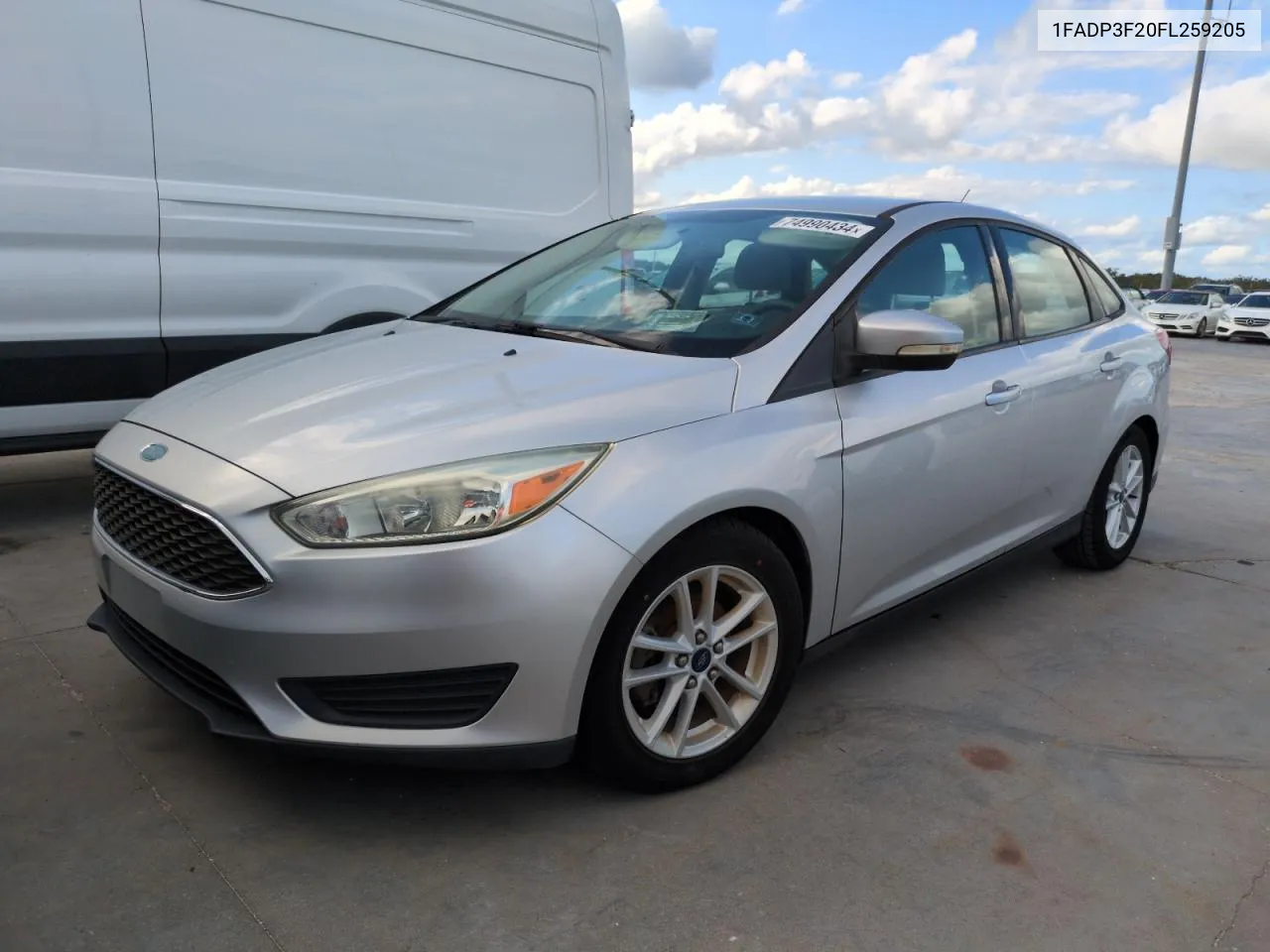 2015 Ford Focus Se VIN: 1FADP3F20FL259205 Lot: 74990434