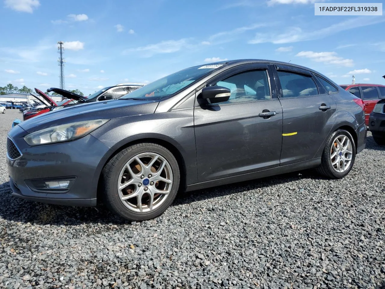 2015 Ford Focus Se VIN: 1FADP3F22FL319338 Lot: 76007284