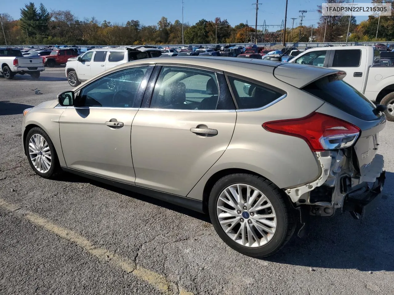 2015 Ford Focus Titanium VIN: 1FADP3N22FL215305 Lot: 76032724