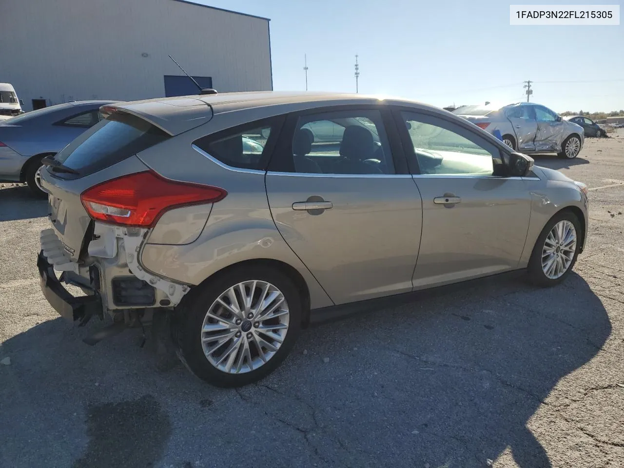 2015 Ford Focus Titanium VIN: 1FADP3N22FL215305 Lot: 76032724