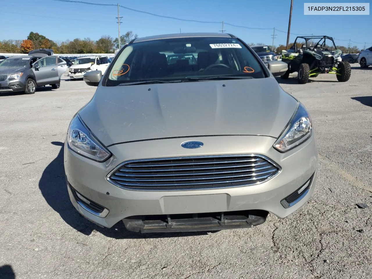 2015 Ford Focus Titanium VIN: 1FADP3N22FL215305 Lot: 76032724