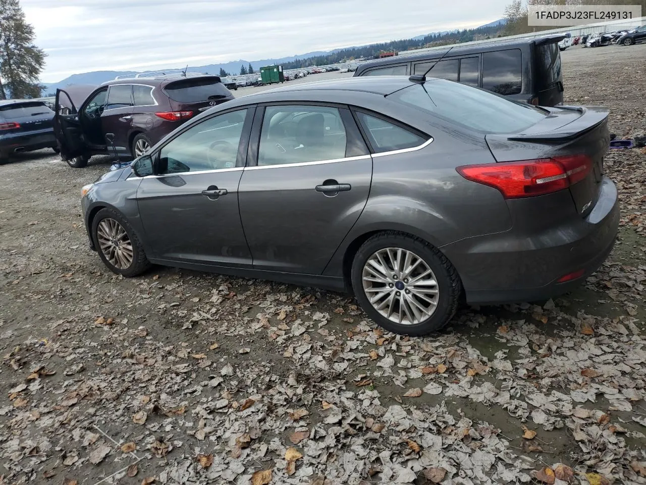 2015 Ford Focus Titanium VIN: 1FADP3J23FL249131 Lot: 76039744