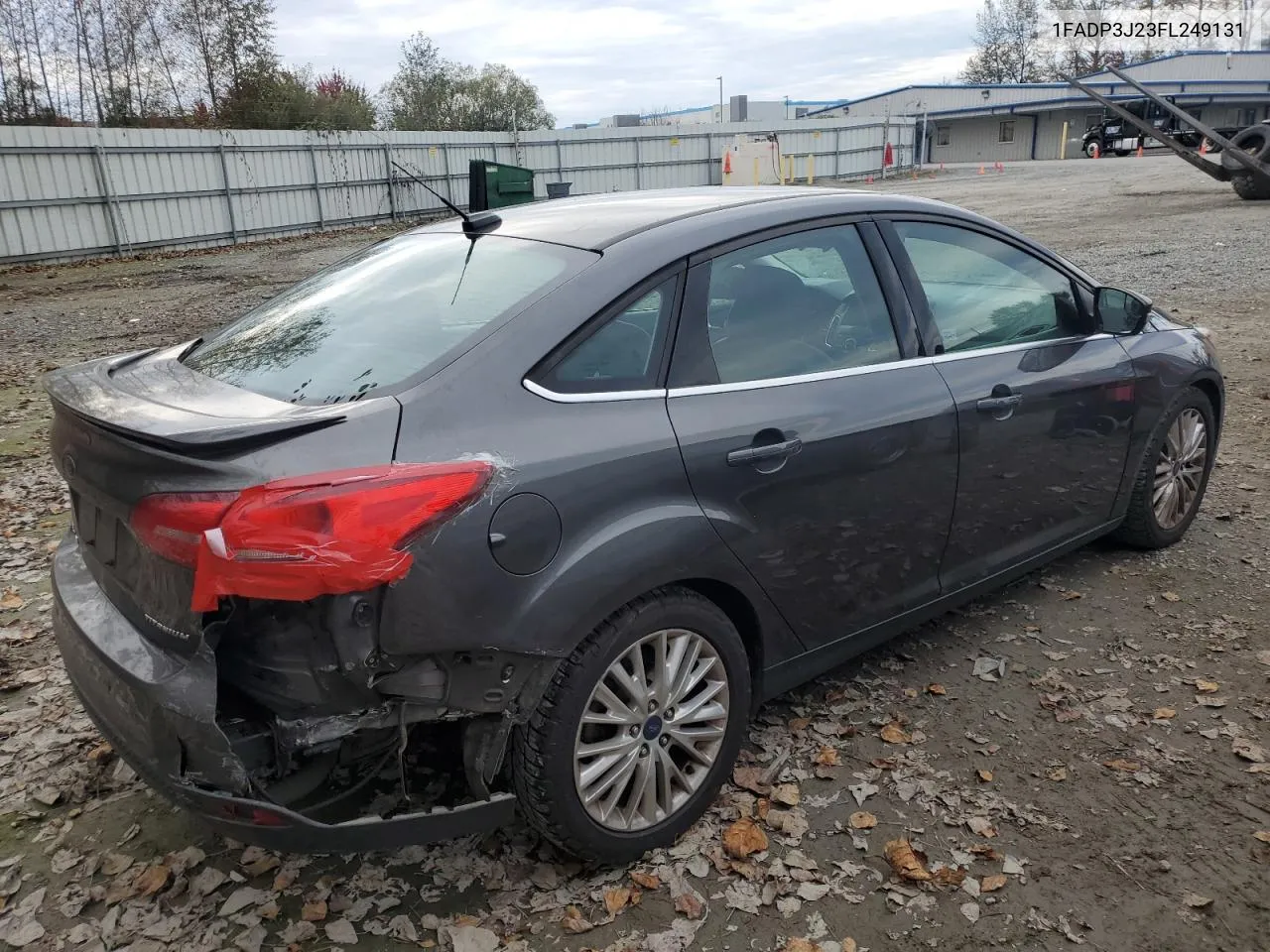 2015 Ford Focus Titanium VIN: 1FADP3J23FL249131 Lot: 76039744