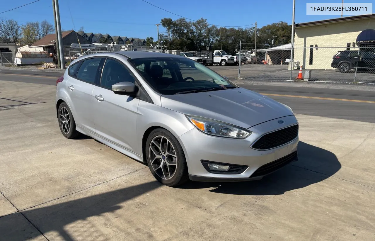 2015 Ford Focus Se VIN: 1FADP3K28FL360711 Lot: 76101824