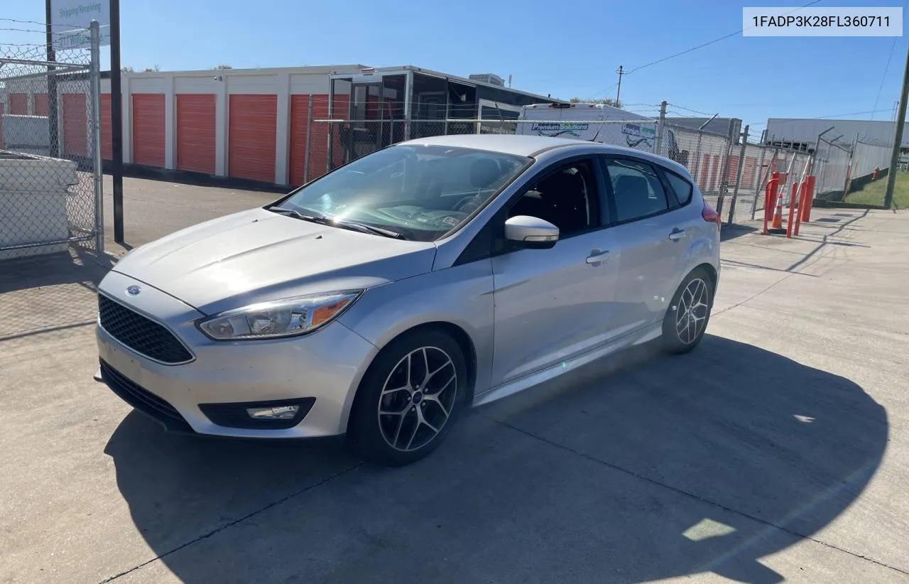 2015 Ford Focus Se VIN: 1FADP3K28FL360711 Lot: 76101824