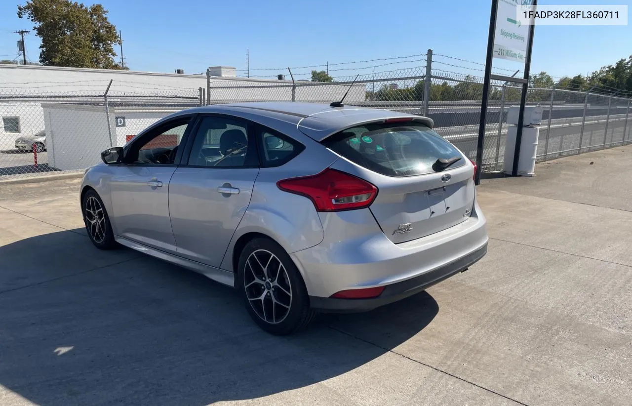 2015 Ford Focus Se VIN: 1FADP3K28FL360711 Lot: 76101824