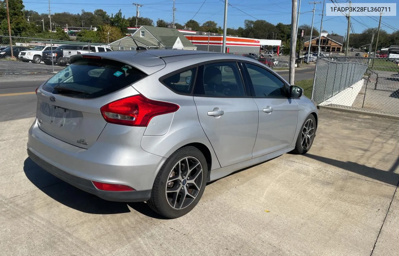 2015 Ford Focus Se VIN: 1FADP3K28FL360711 Lot: 76101824