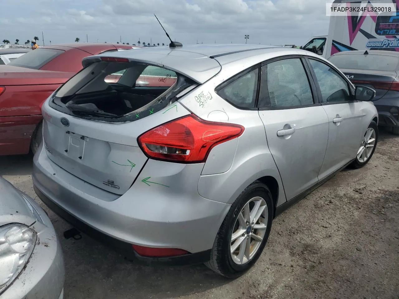 2015 Ford Focus Se VIN: 1FADP3K24FL329018 Lot: 76146784