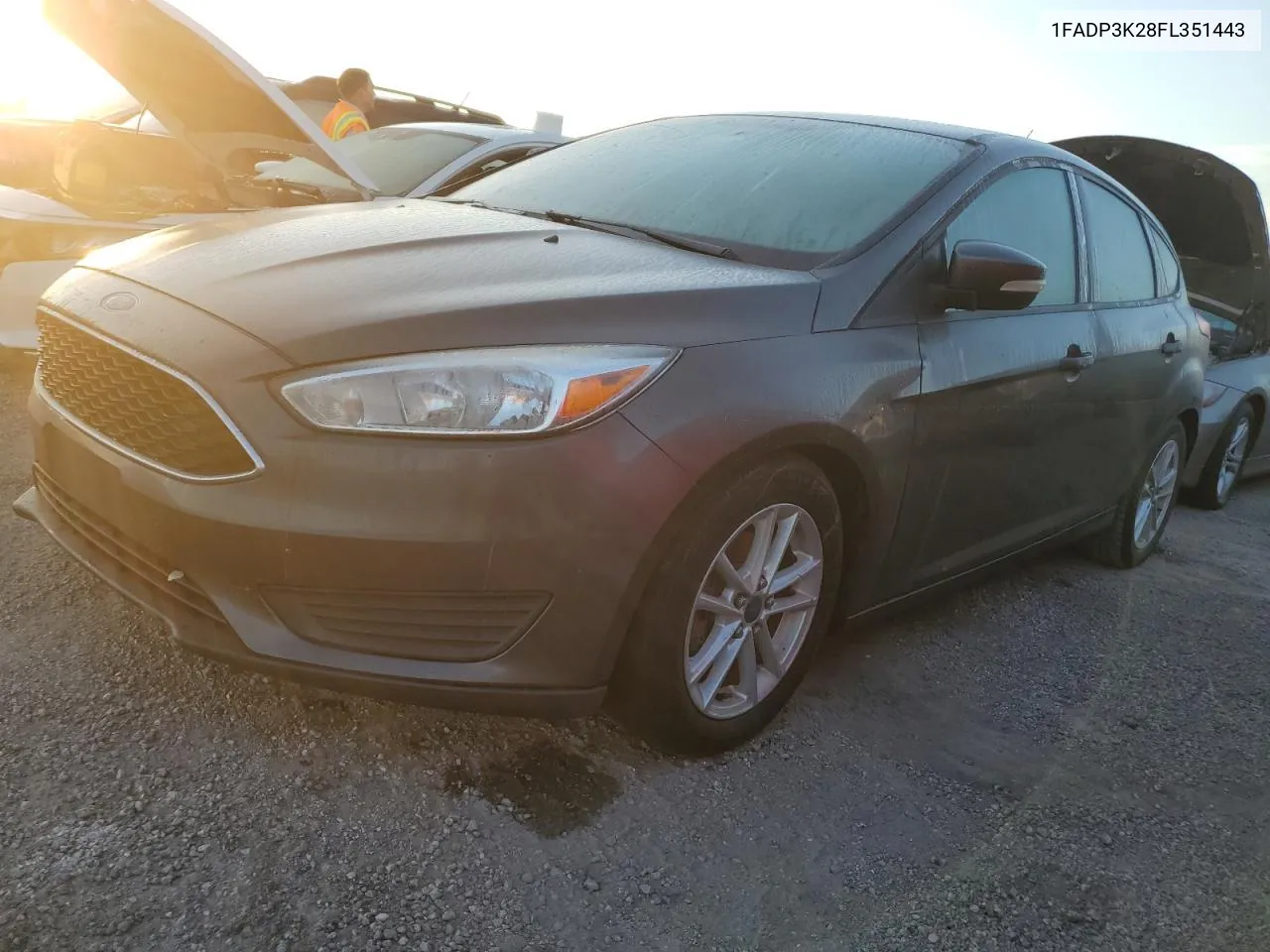 2015 Ford Focus Se VIN: 1FADP3K28FL351443 Lot: 76166454