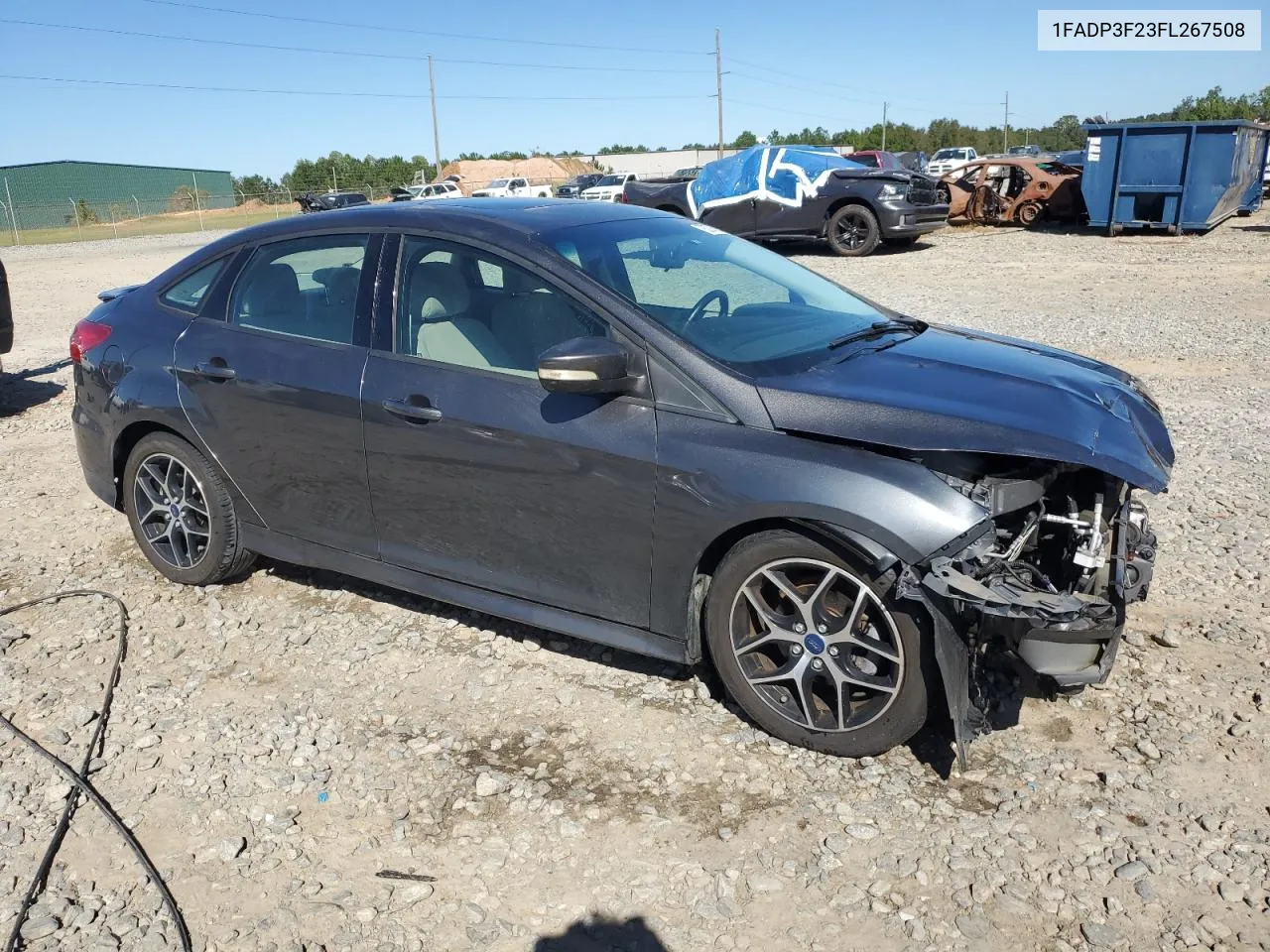 2015 Ford Focus Se VIN: 1FADP3F23FL267508 Lot: 76274514