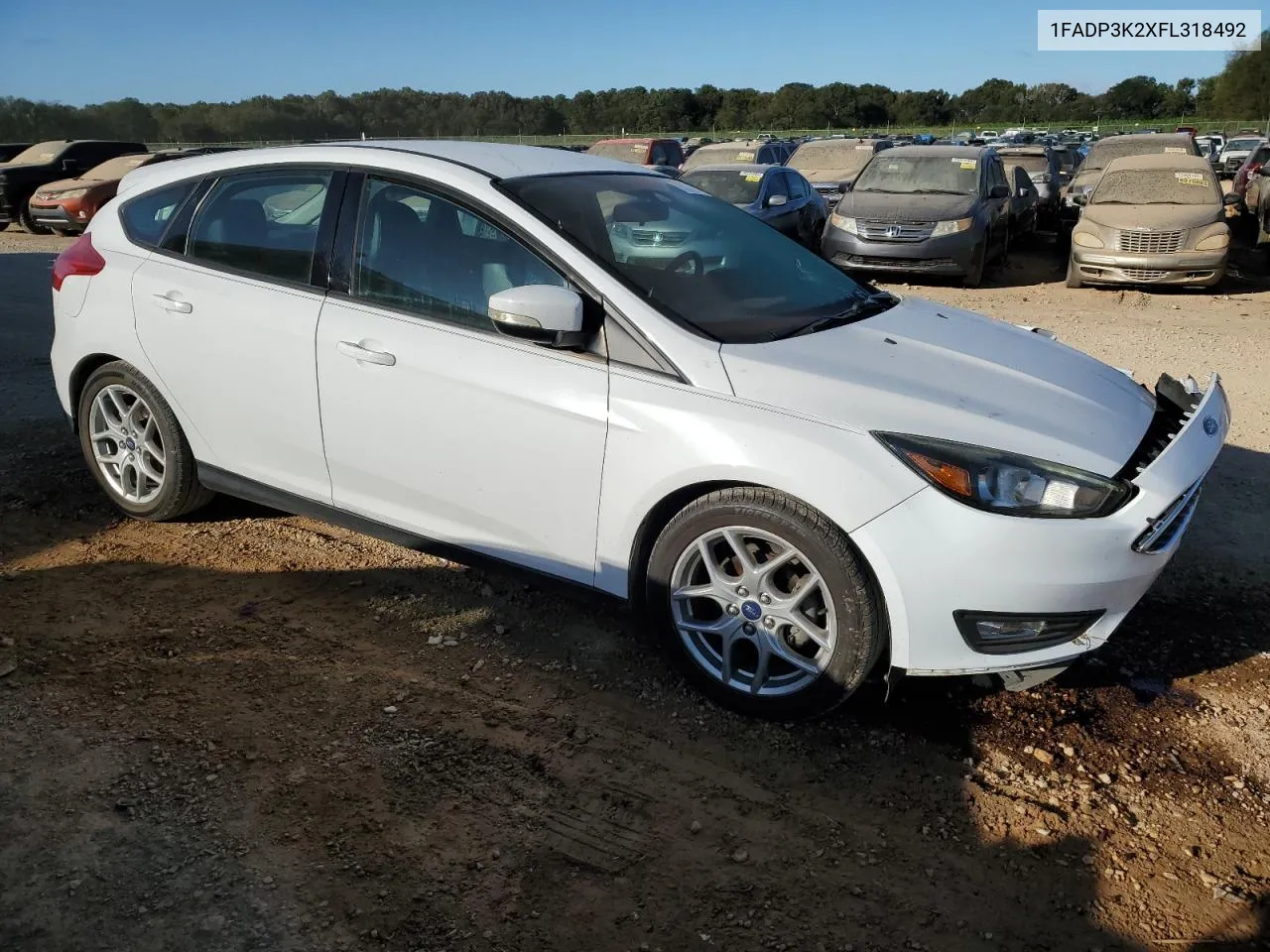 2015 Ford Focus Se VIN: 1FADP3K2XFL318492 Lot: 76332724