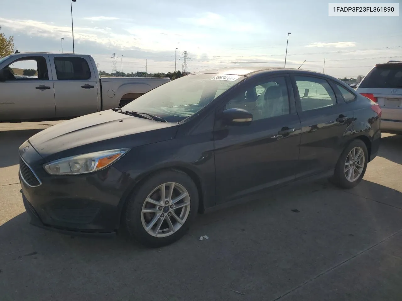 2015 Ford Focus Se VIN: 1FADP3F23FL361890 Lot: 76624334