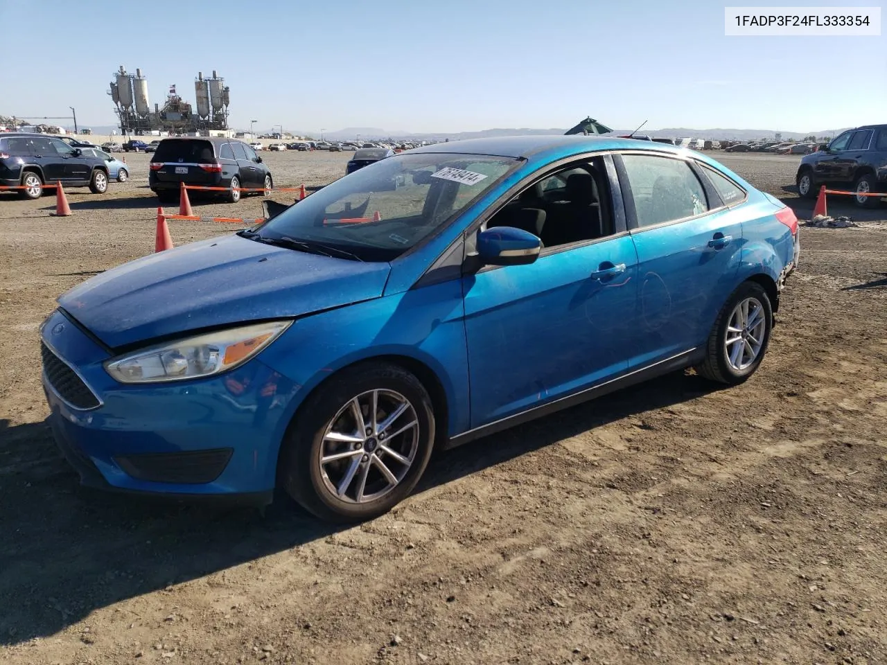 2015 Ford Focus Se VIN: 1FADP3F24FL333354 Lot: 76749414