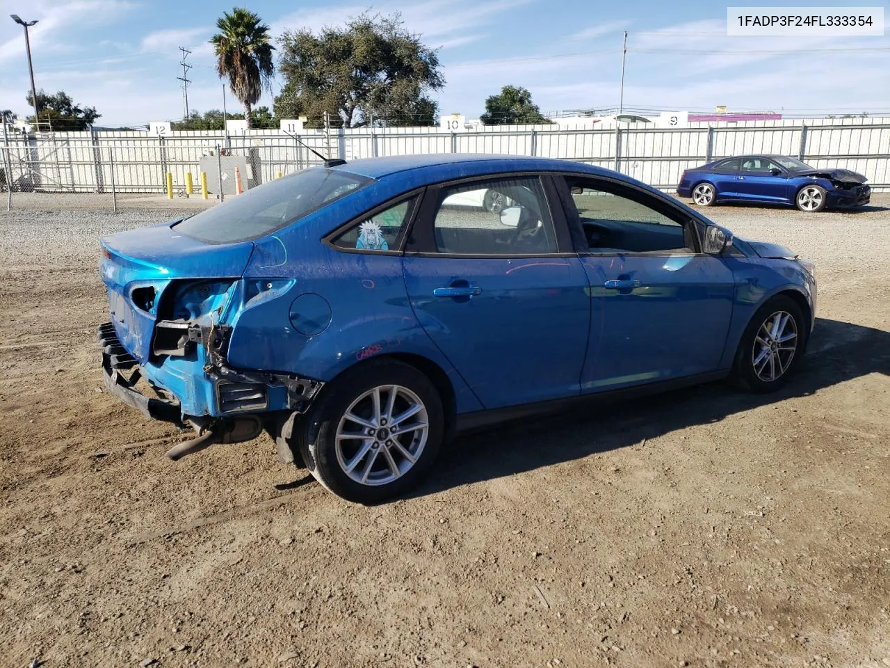 2015 Ford Focus Se VIN: 1FADP3F24FL333354 Lot: 76749414