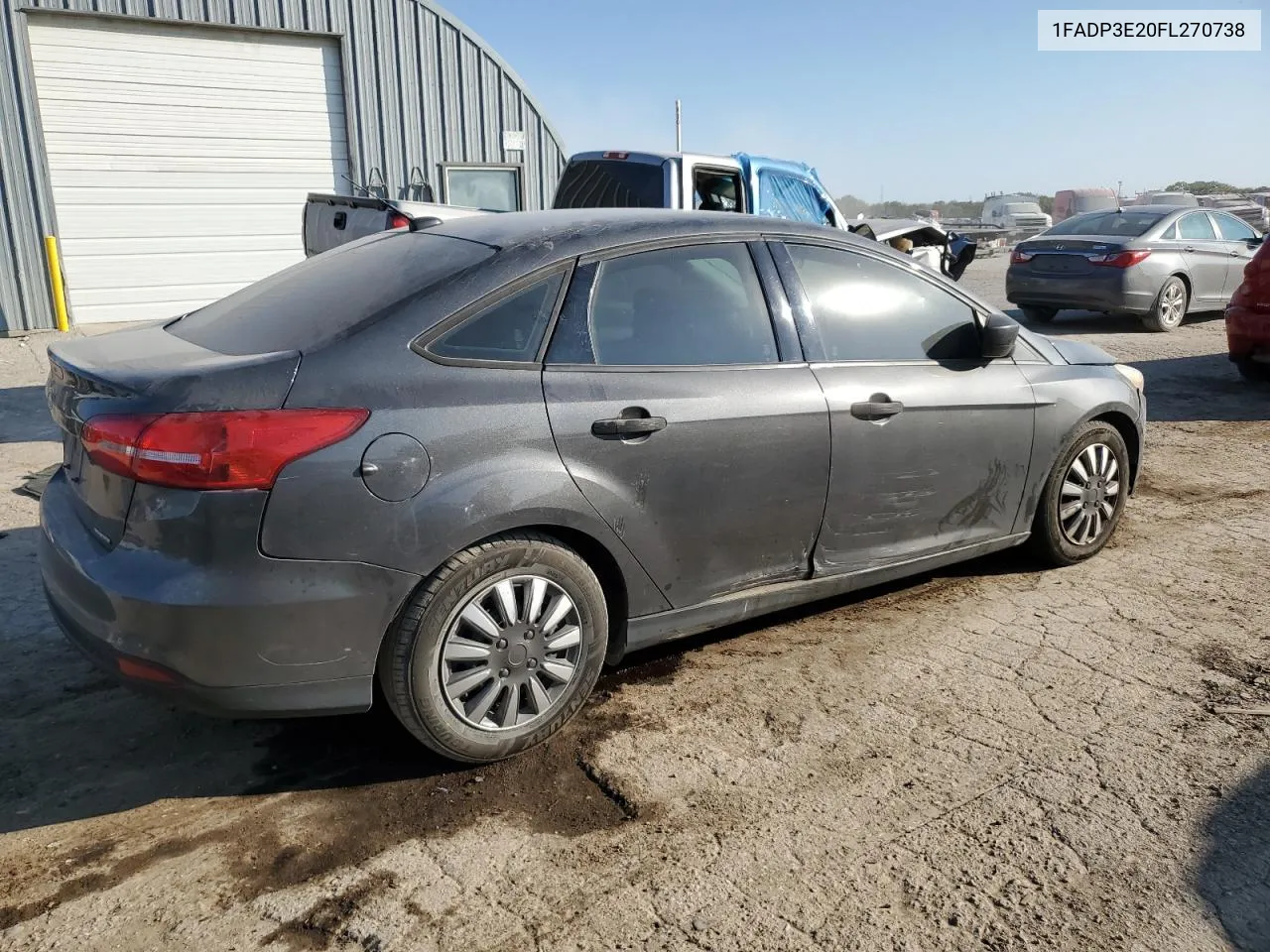 2015 Ford Focus S VIN: 1FADP3E20FL270738 Lot: 76751174