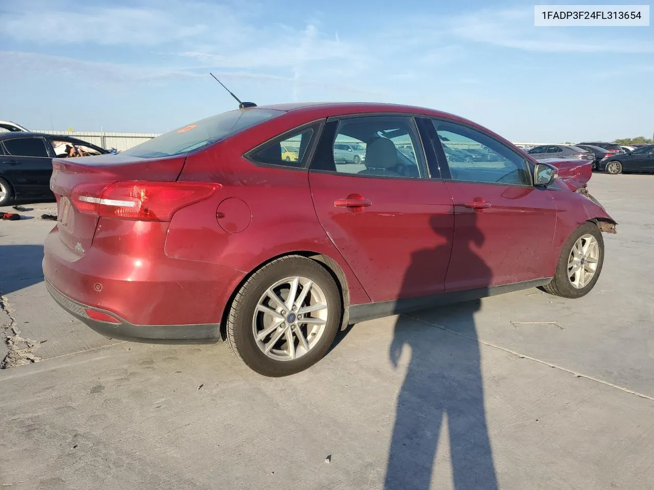 2015 Ford Focus Se VIN: 1FADP3F24FL313654 Lot: 76840104