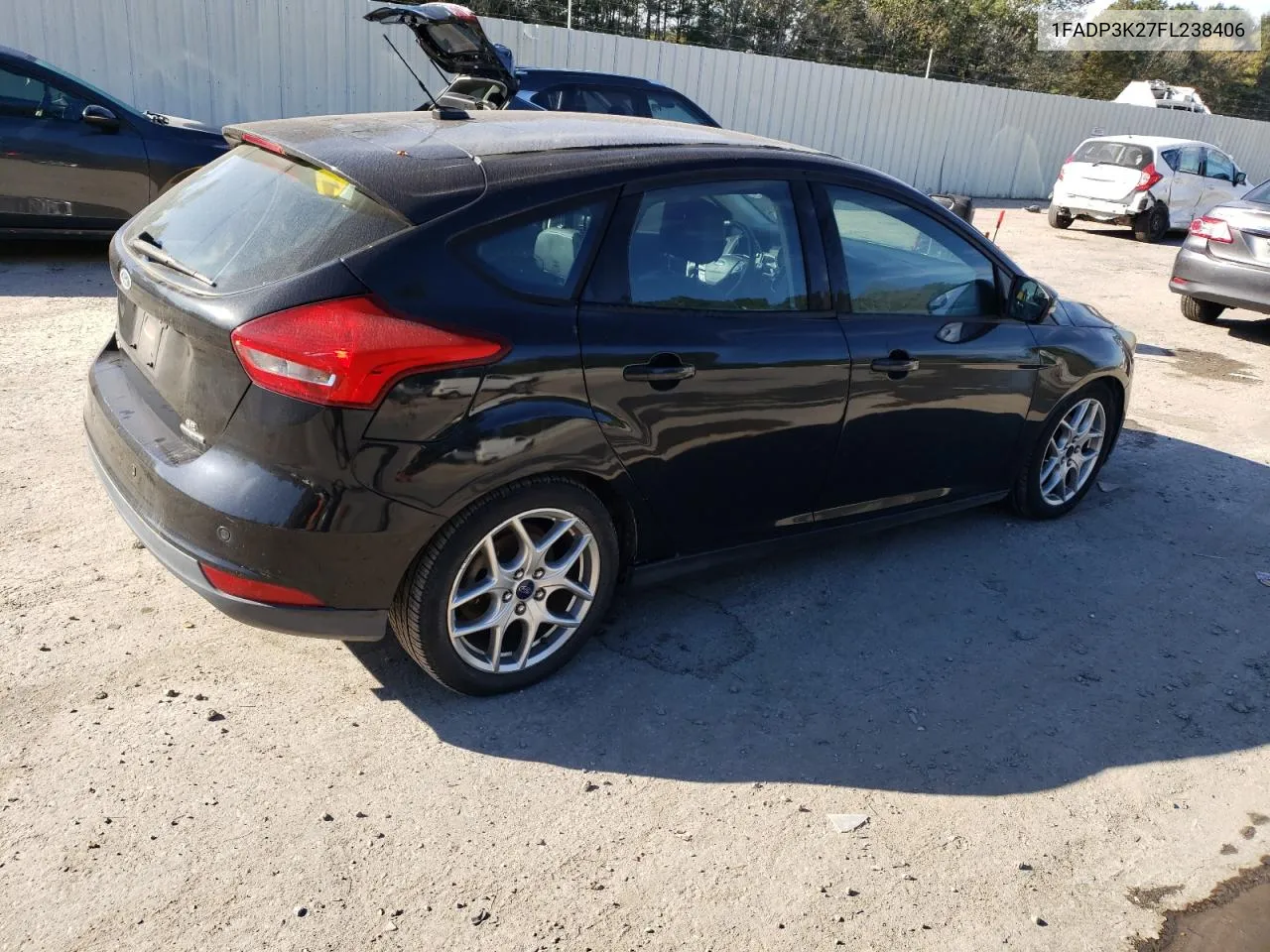 2015 Ford Focus Se VIN: 1FADP3K27FL238406 Lot: 77261374