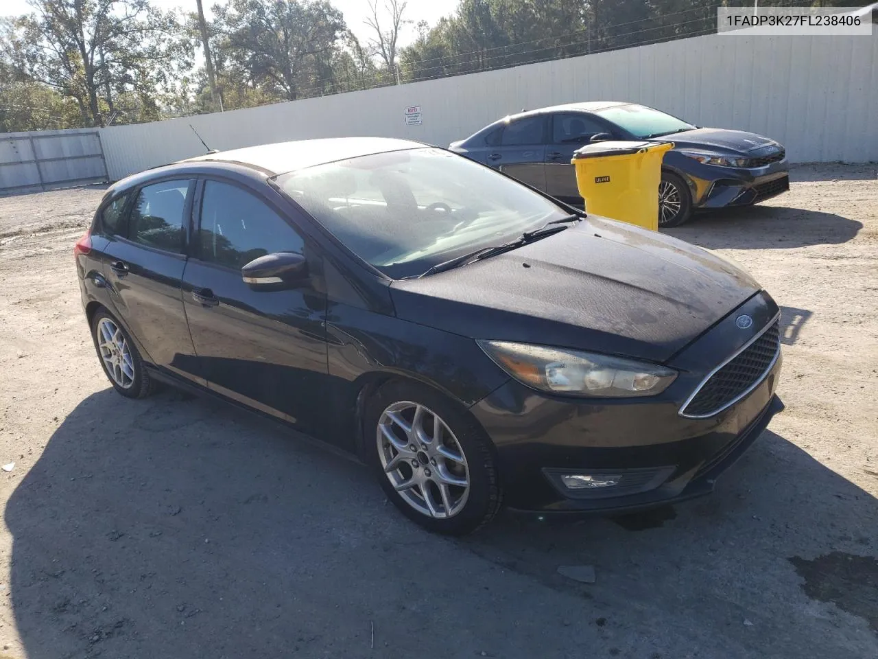 2015 Ford Focus Se VIN: 1FADP3K27FL238406 Lot: 77261374