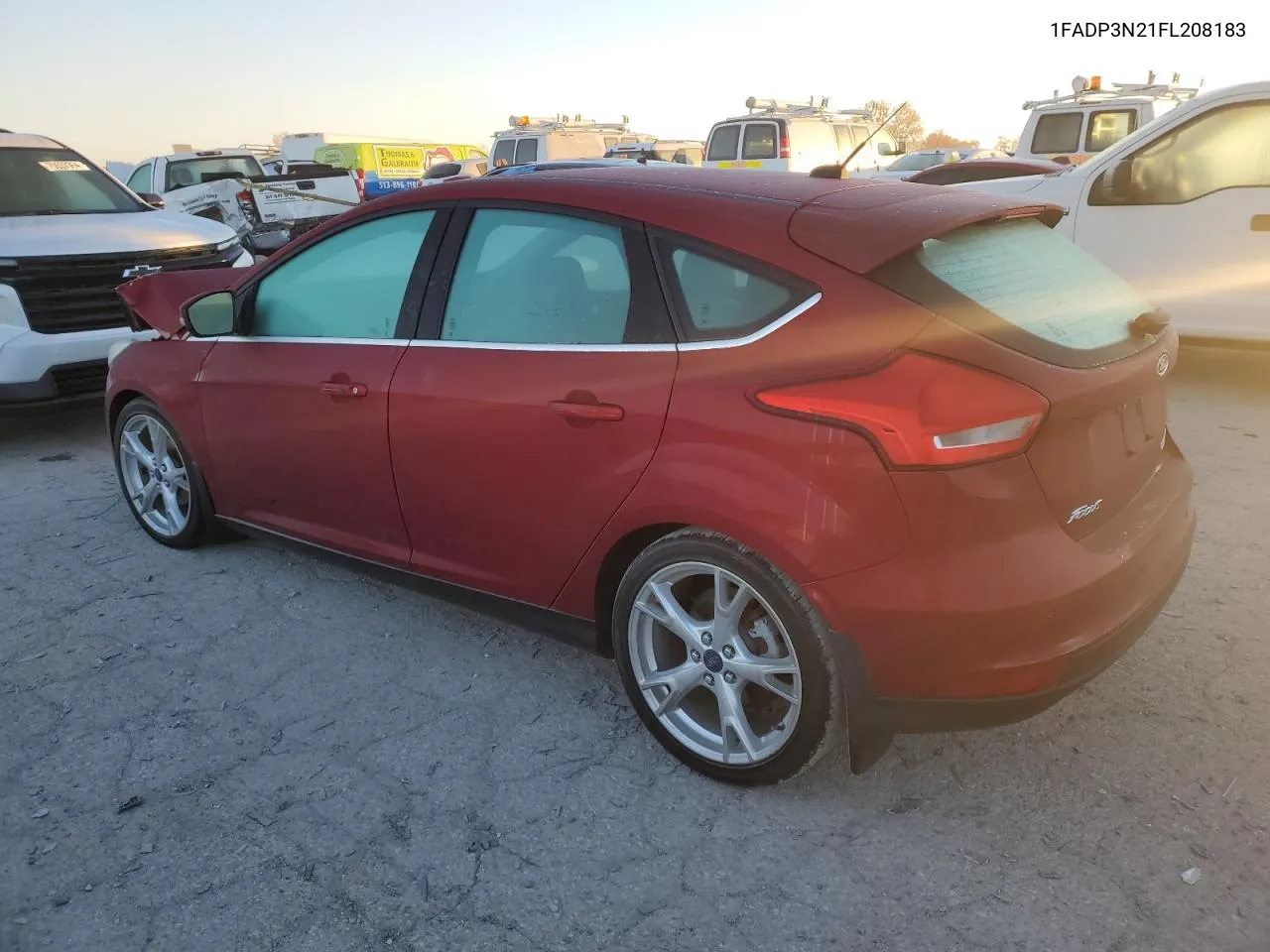 2015 Ford Focus Titanium VIN: 1FADP3N21FL208183 Lot: 77426464