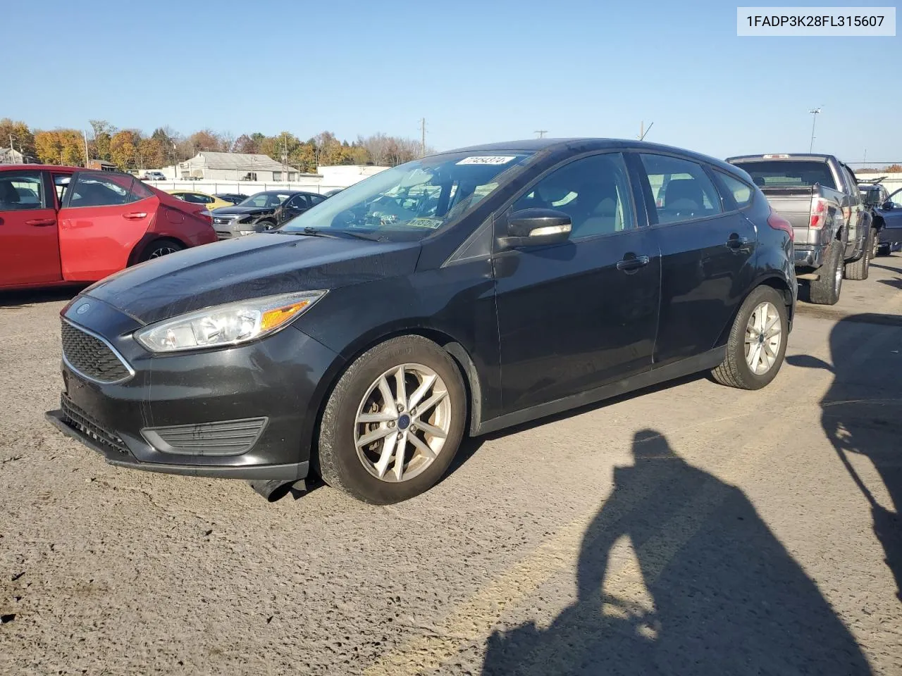 2015 Ford Focus Se VIN: 1FADP3K28FL315607 Lot: 77454374