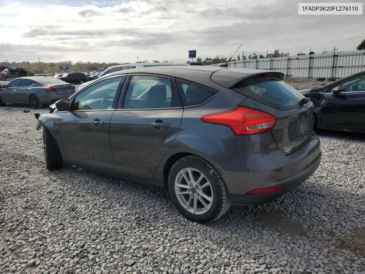 2015 Ford Focus Se VIN: 1FADP3K20FL276110 Lot: 77588214