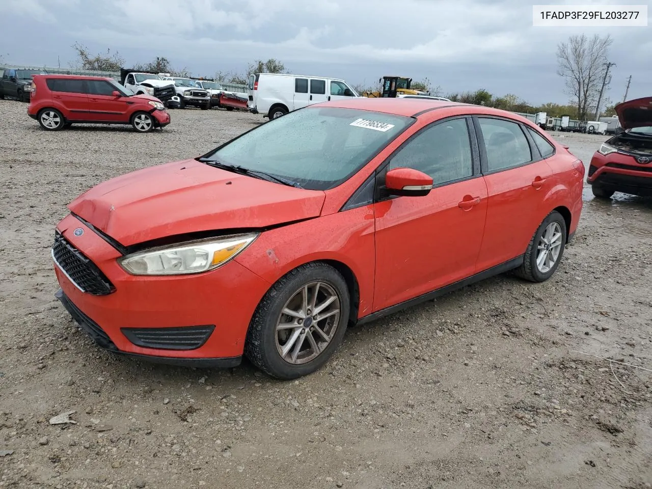 2015 Ford Focus Se VIN: 1FADP3F29FL203277 Lot: 77796534