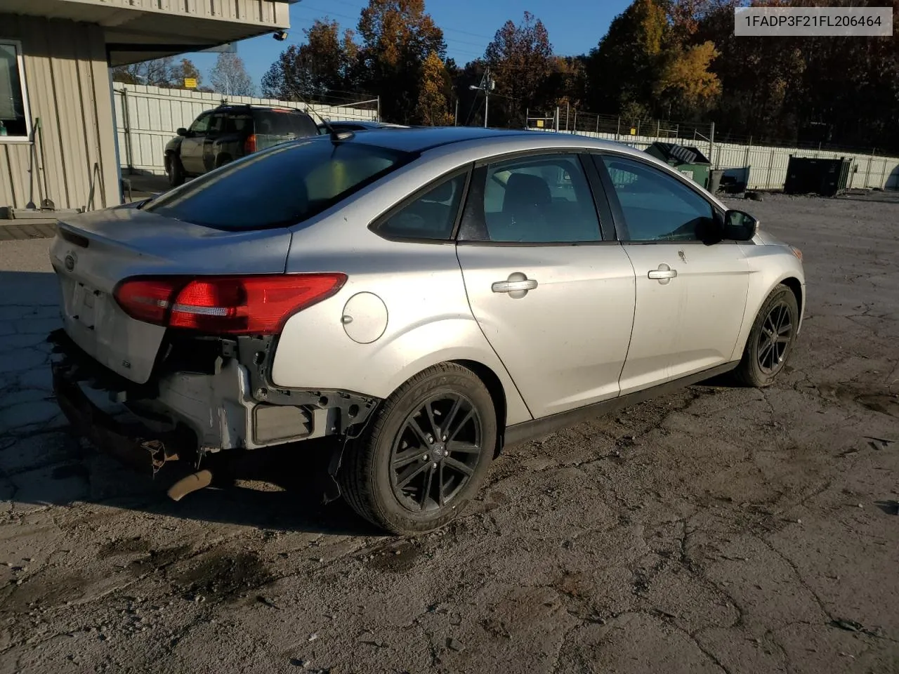 2015 Ford Focus Se VIN: 1FADP3F21FL206464 Lot: 77816534