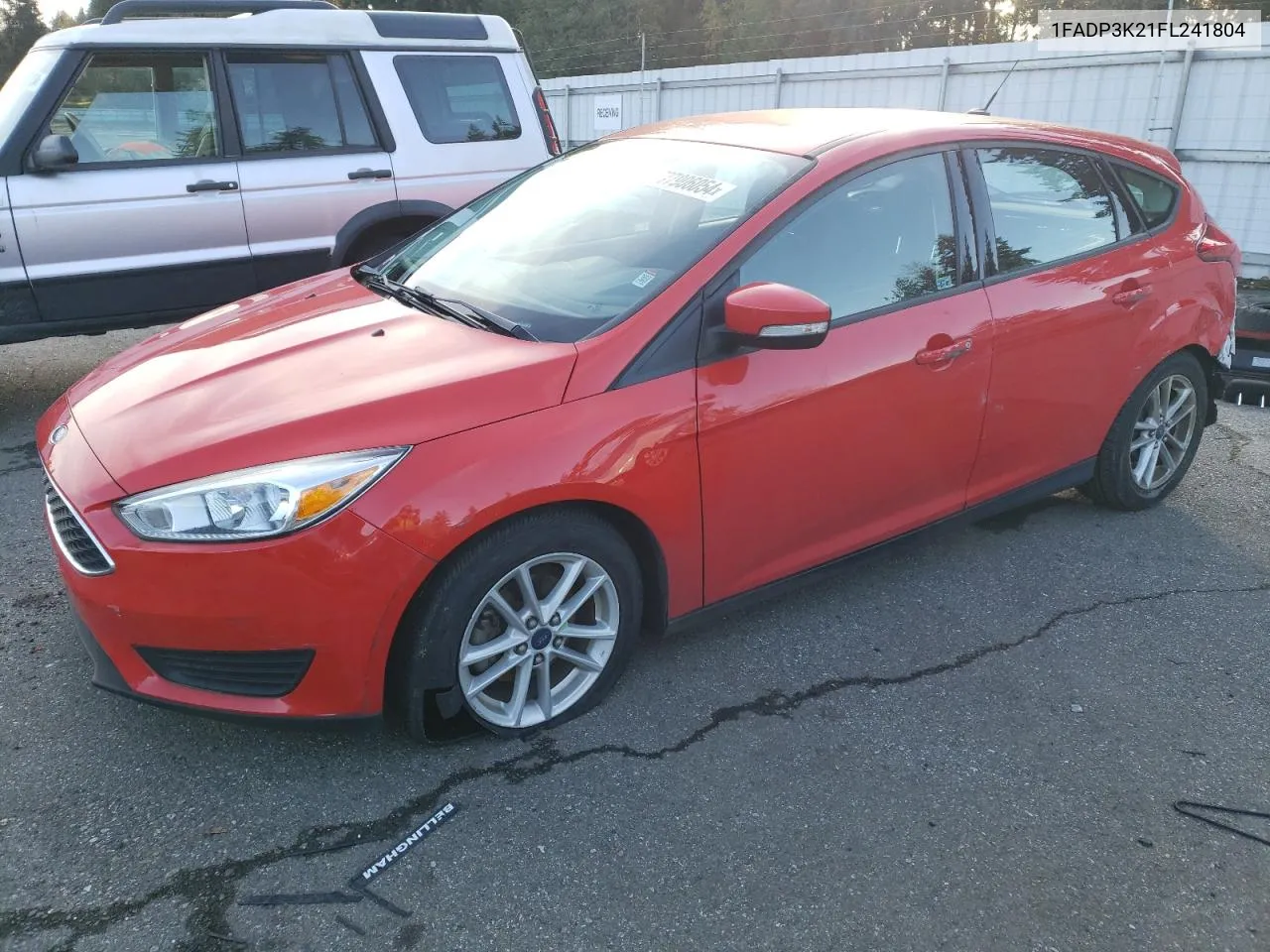 2015 Ford Focus Se VIN: 1FADP3K21FL241804 Lot: 77906054