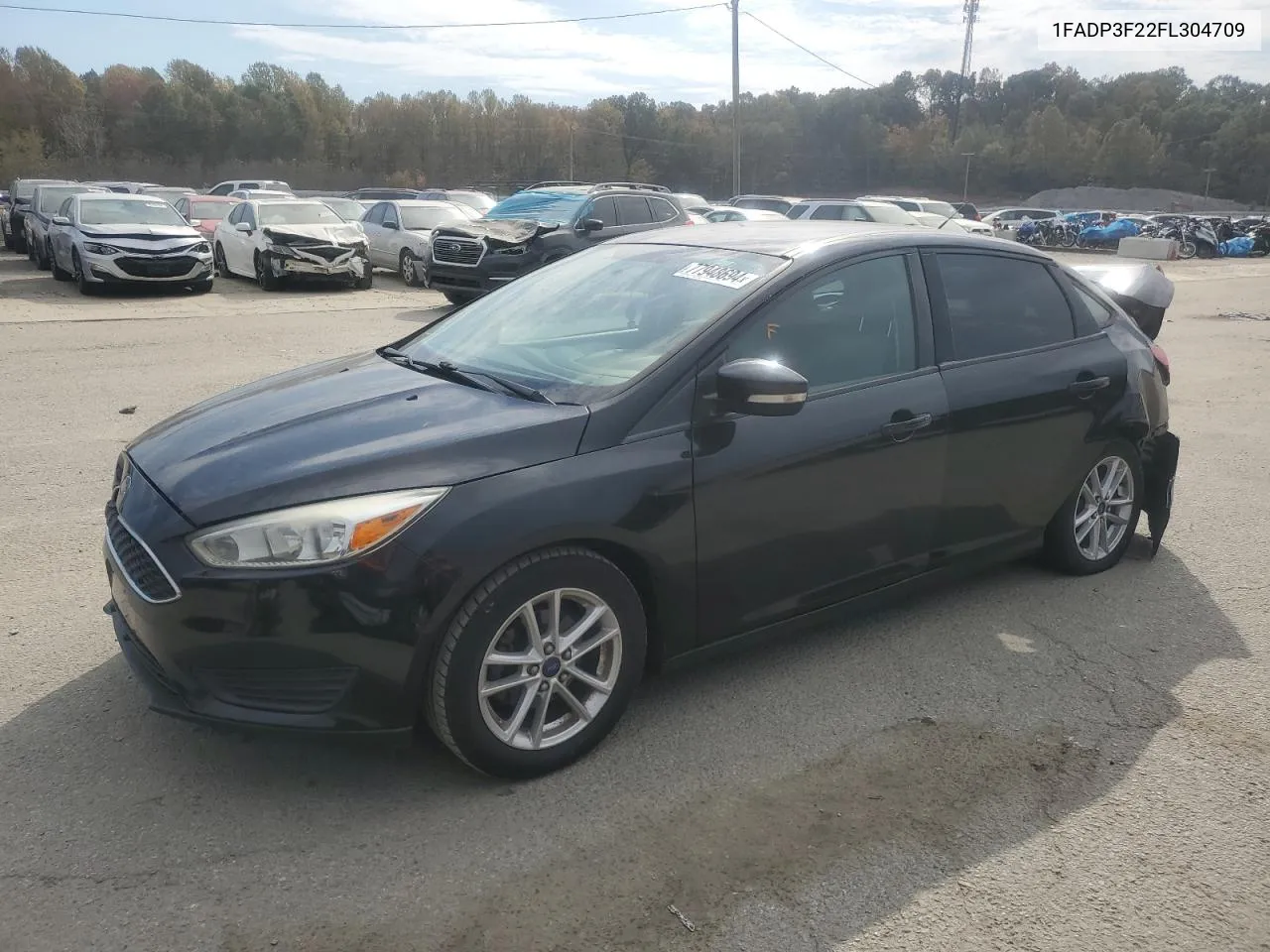 2015 Ford Focus Se VIN: 1FADP3F22FL304709 Lot: 77948694